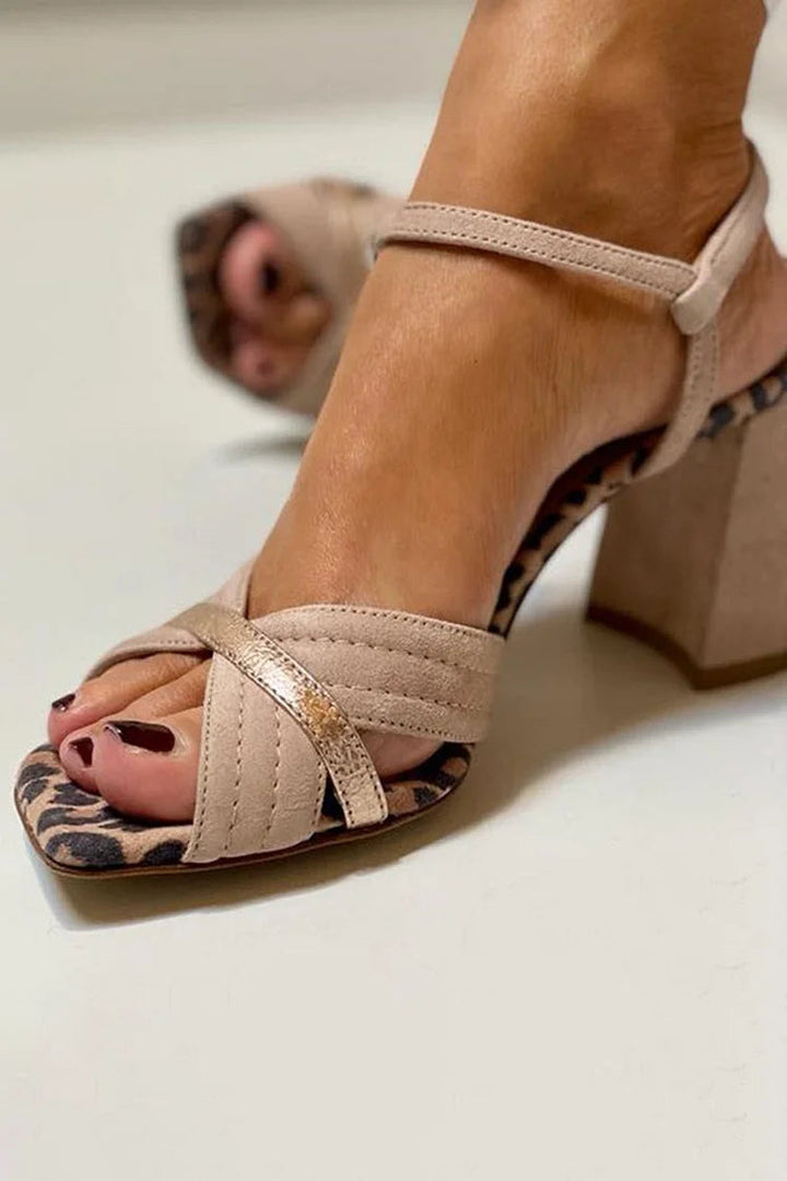 Donna | Cross-Band Heel Sandals