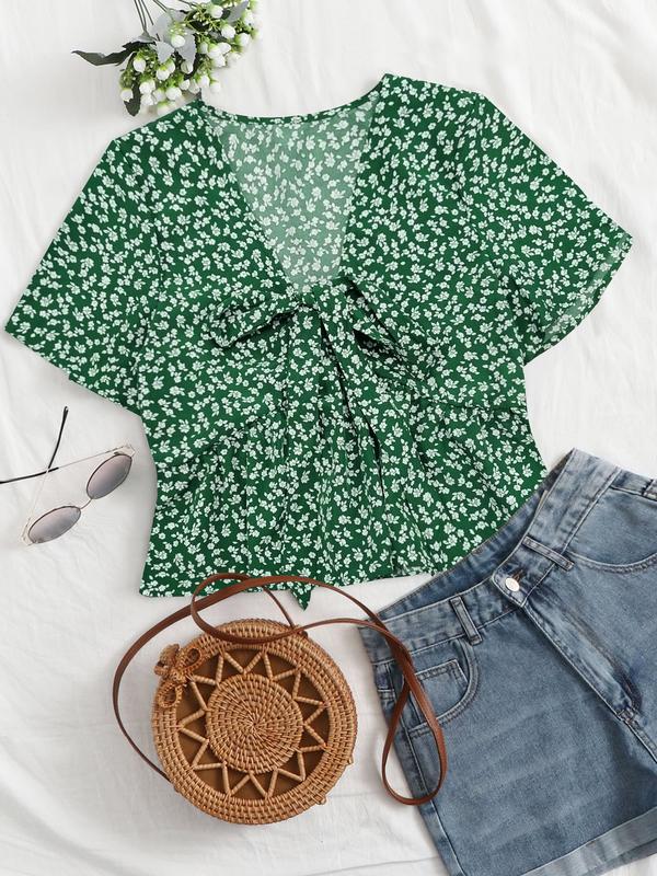 ALTHEA™ – Casual Summer V-Neck Flowy Top