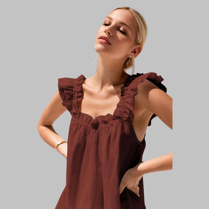 QIARA™ - Casual Tank Top and Short Sleepwear Set