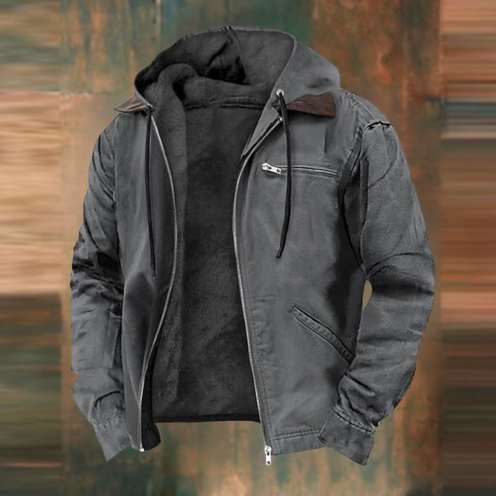 ALAN™ – Sherpa-Lined Hooded Jacket for Men