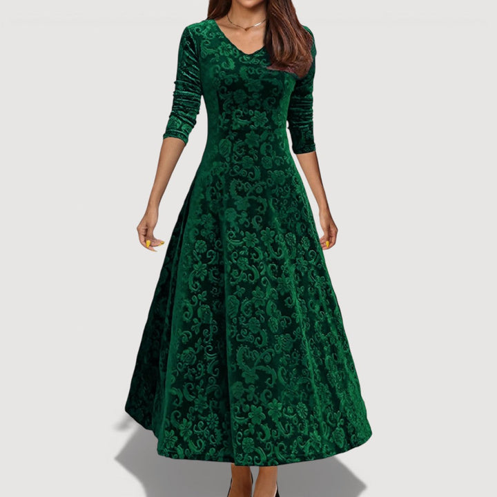 Margaret™ | Elegant Velvet Dress