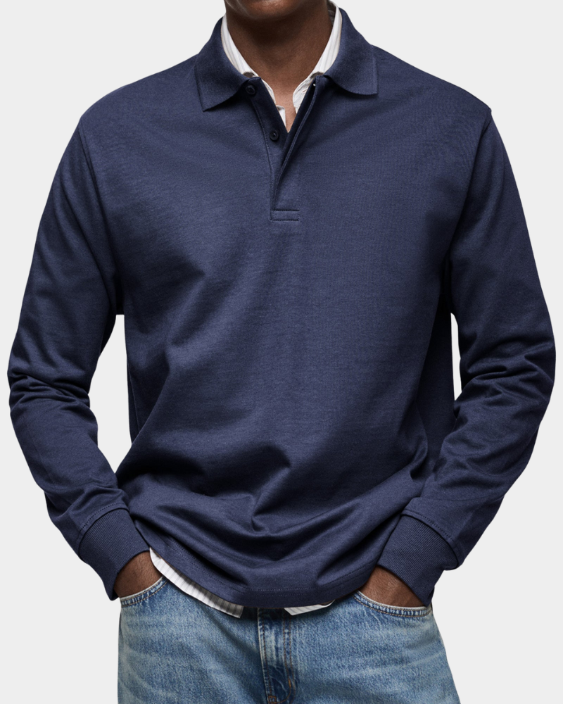 Jeffrey | Classic Long Sleeve Polo Shirt