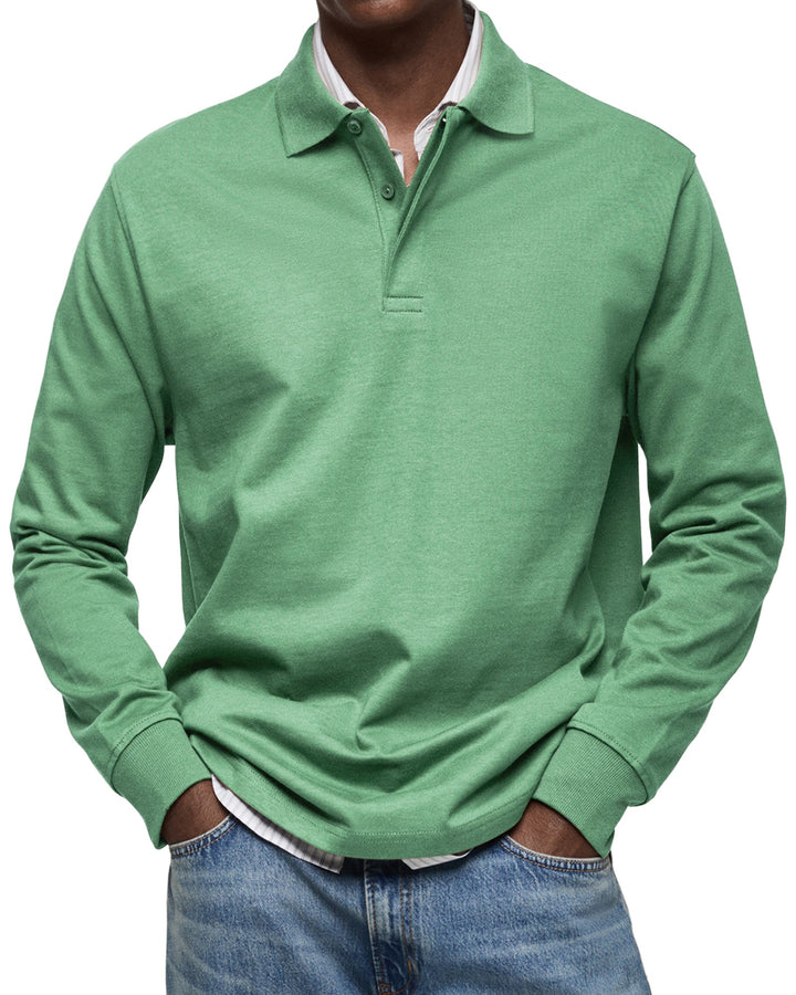CHARLES™ – Luxury Long-Sleeved Polo Shirt for Men