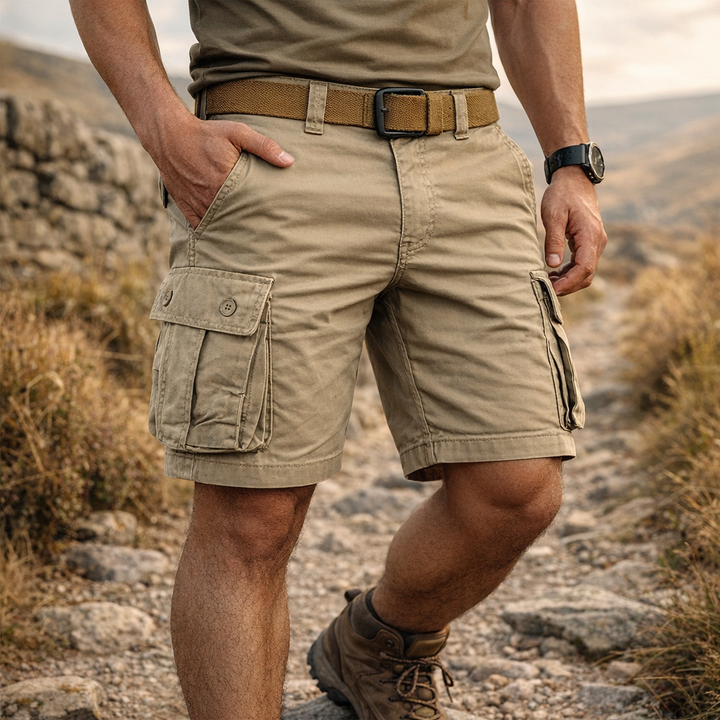 Alan - Multi-Pocket Cargo Shorts for Men