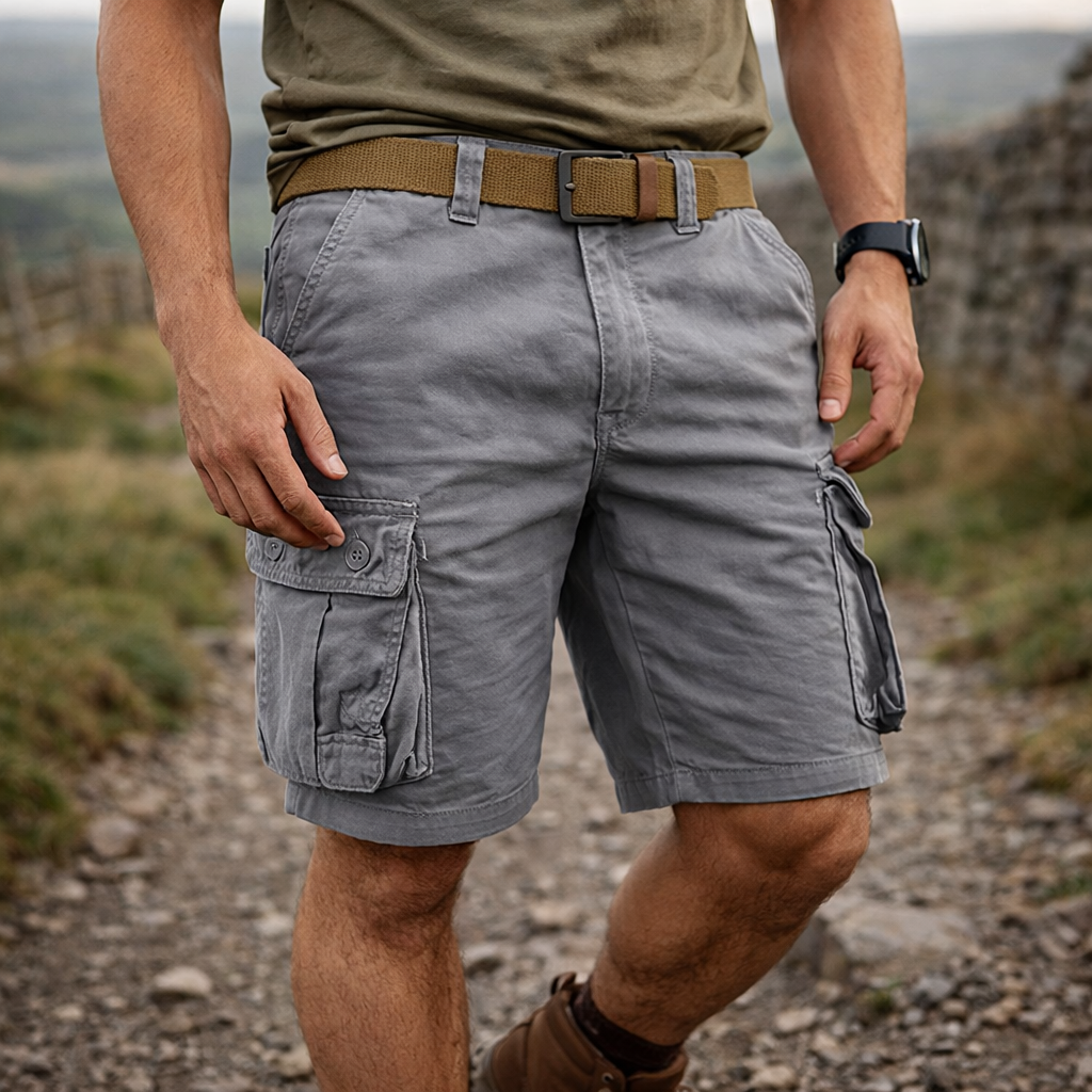 Alan - Multi-Pocket Cargo Shorts for Men