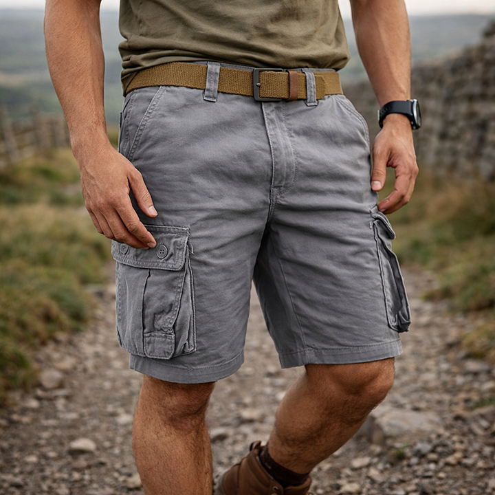 Alan - Multi-Pocket Cargo Shorts for Men