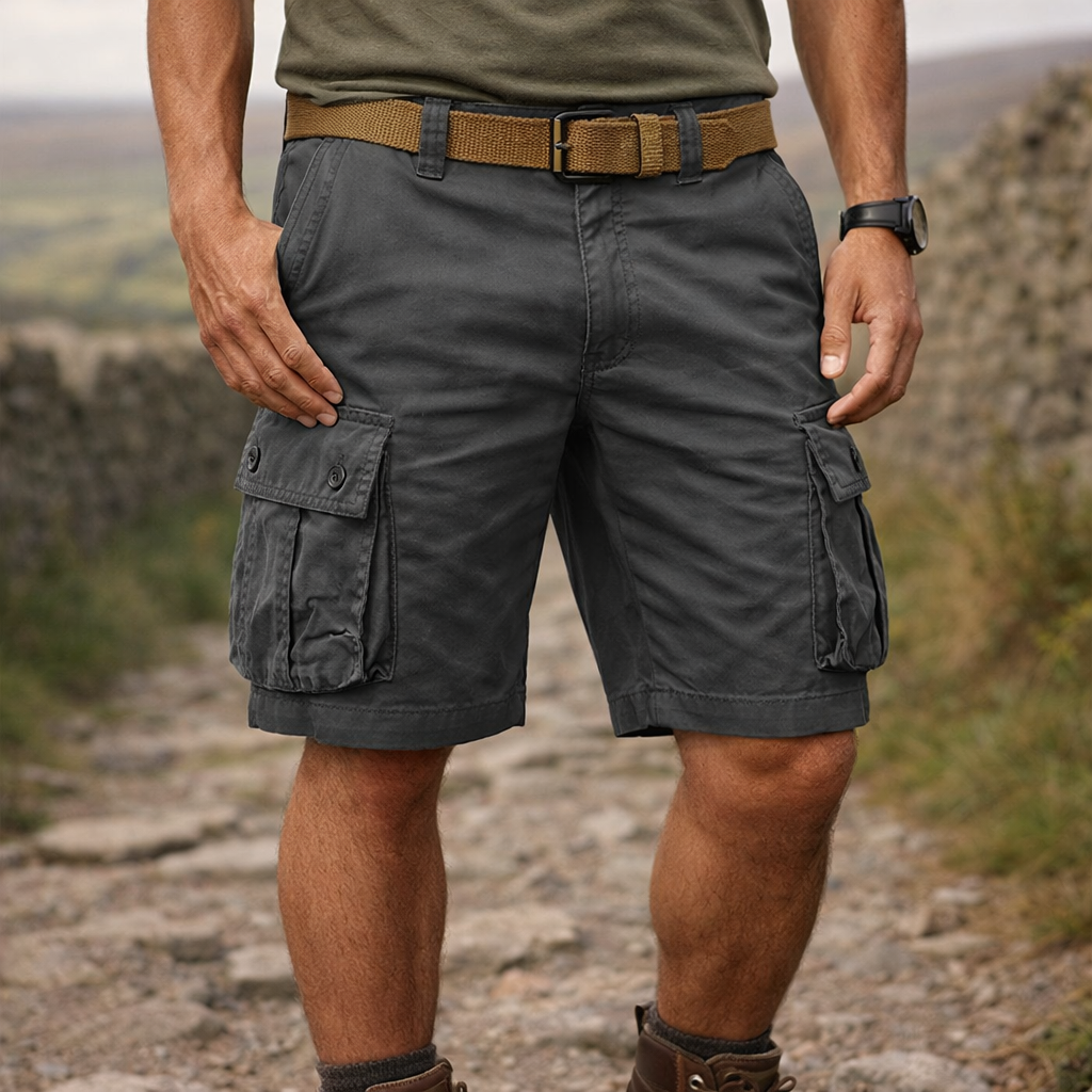 Alan - Multi-Pocket Cargo Shorts for Men