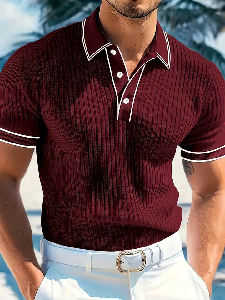 Ian | Colour Blocked Polo Shirt