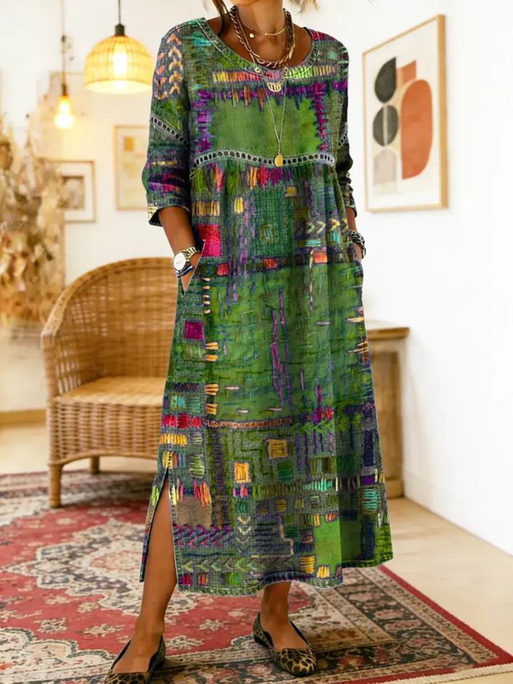 Joyce | Ethnic Patchwork Dress