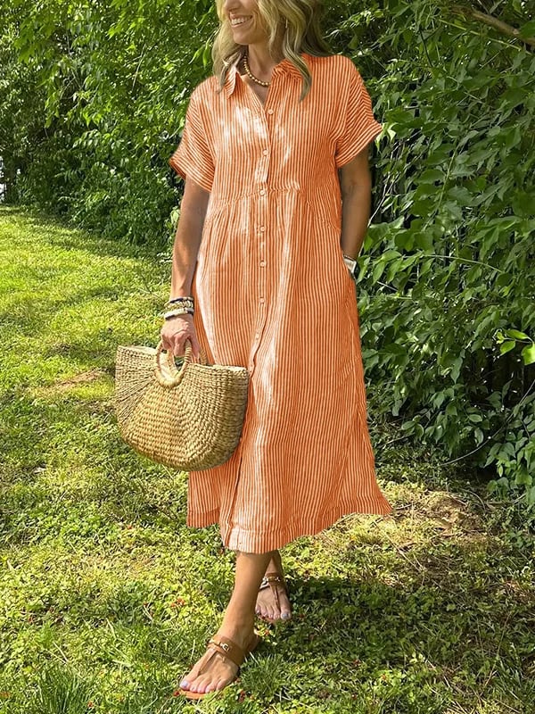 EMERY | ELEGANT STRIPED DRESS