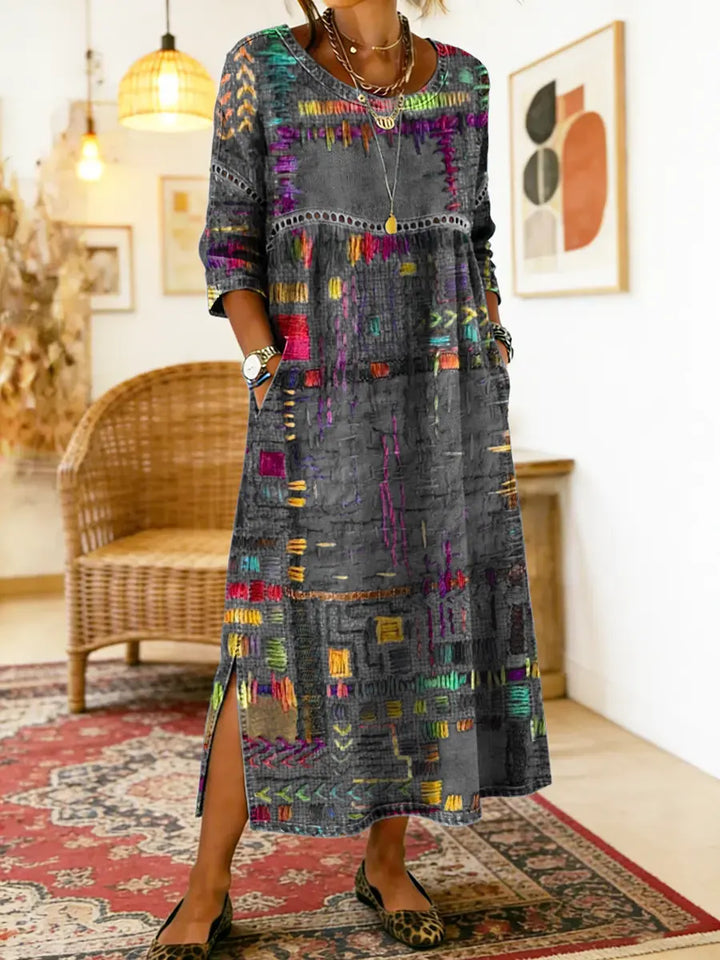 Joyce | Ethnic Patchwork Dress