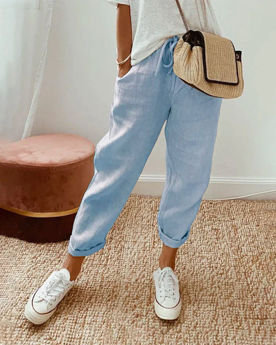 Helen - Cotton-Linen Summer Trouser