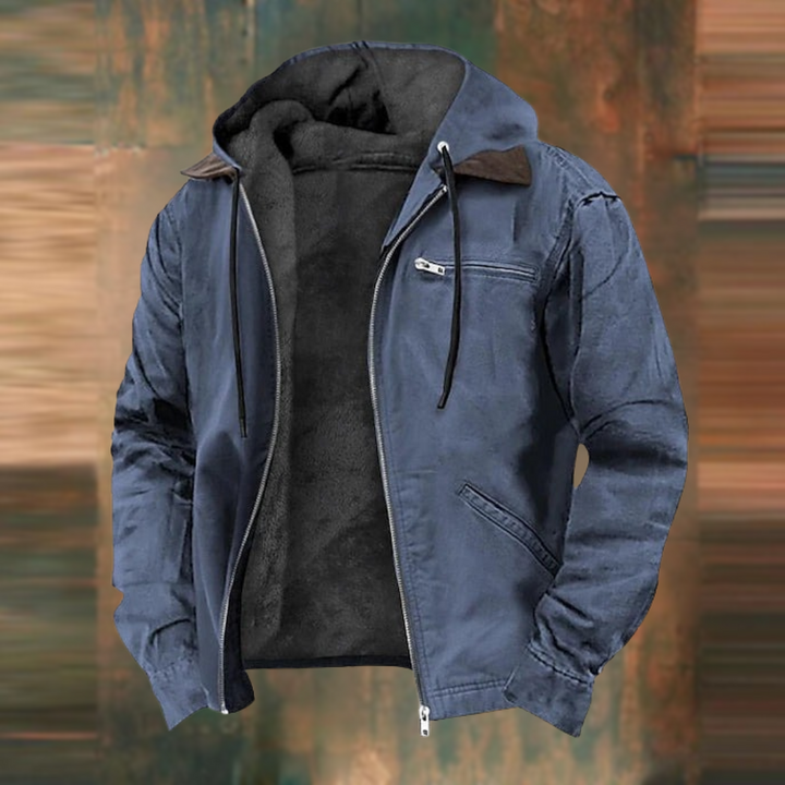 ALAN™ – Sherpa-Lined Hooded Jacket for Men