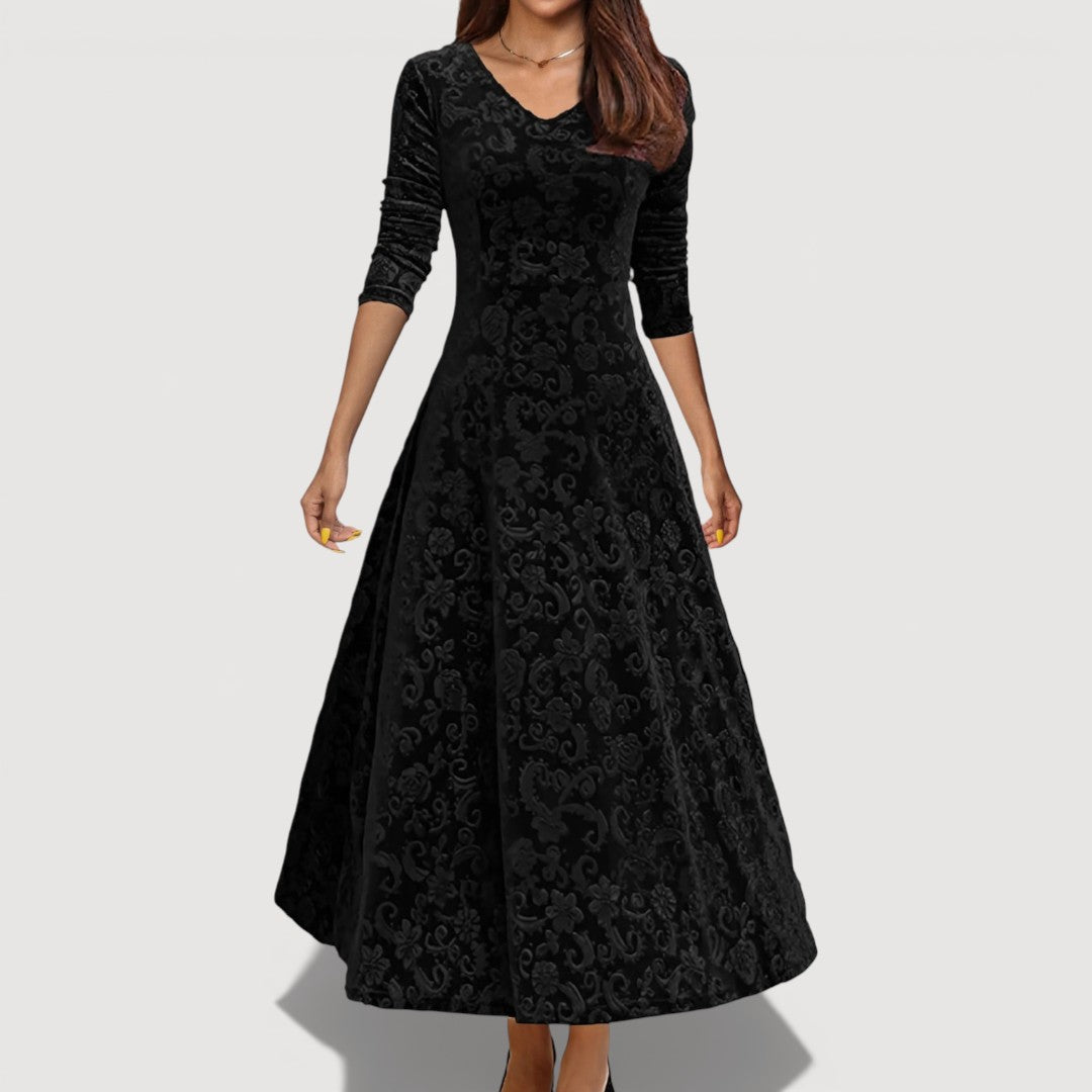 Margaret™ | Elegant Velvet Dress