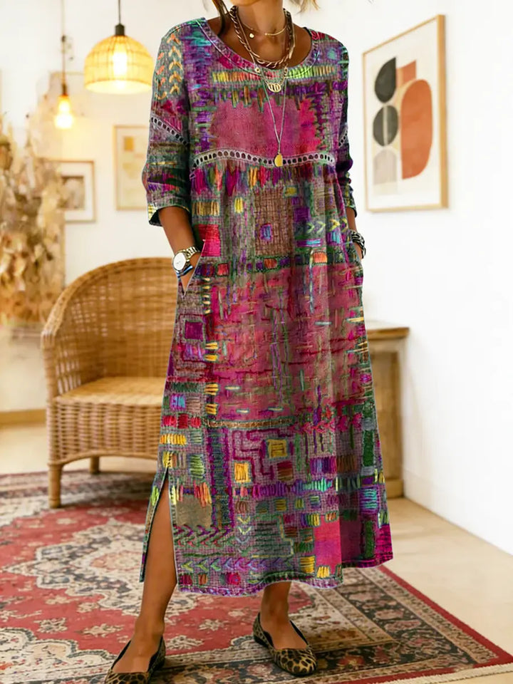 Joyce | Ethnic Patchwork Dress