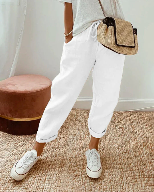 Helen - Cotton-Linen Summer Trouser