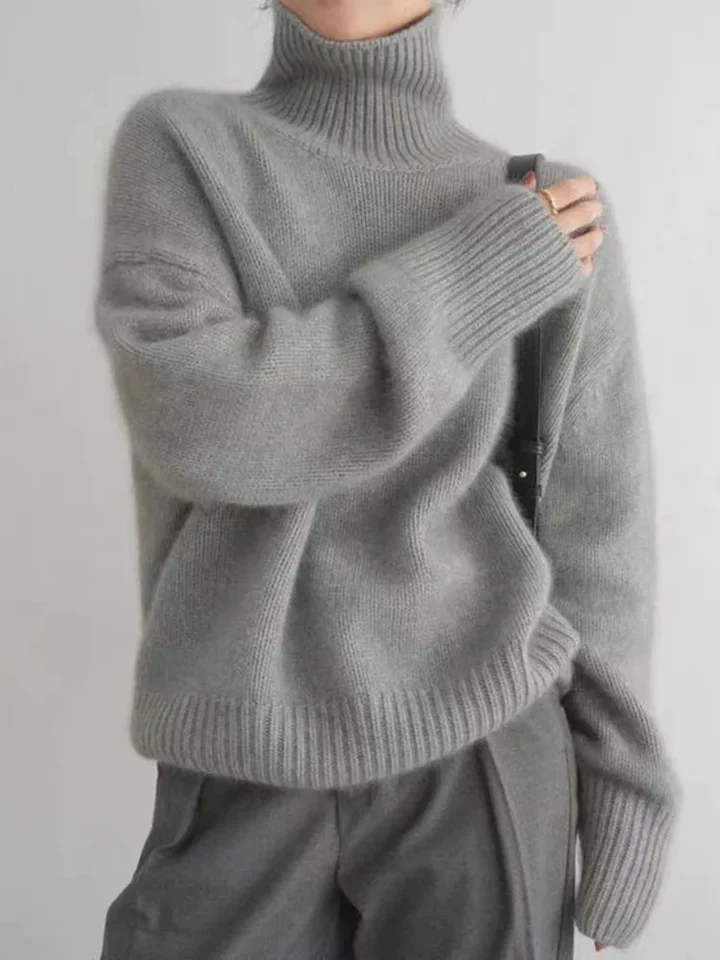 AGNES™ – Oversized Turtleneck Sweater for Women