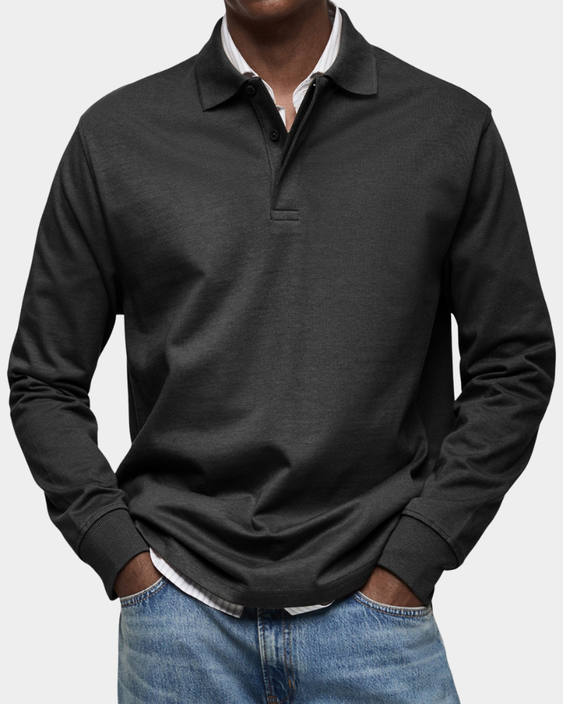 Jeffrey | Classic Long Sleeve Polo Shirt