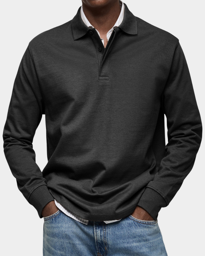 Jeffrey | Classic Long Sleeve Polo Shirt