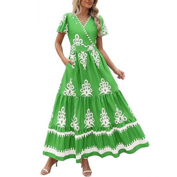 HELLENORE™ - Casual Chic Floral Maxi Dress