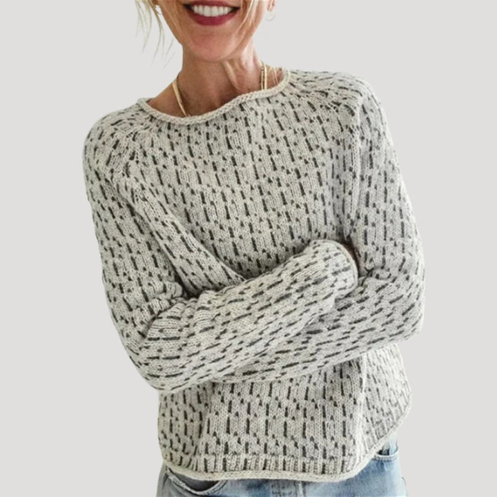 MURIEL™ – Oversized Fine Knit Crew Neck Jumper