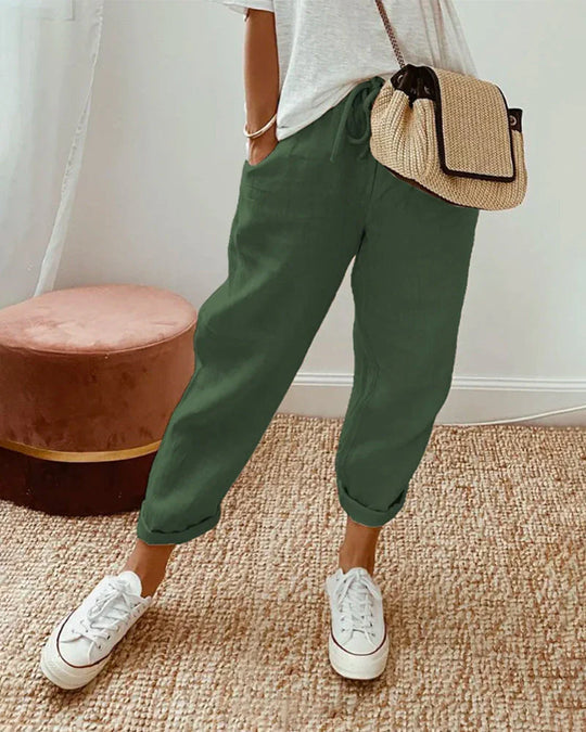 Helen - Cotton-Linen Summer Trouser