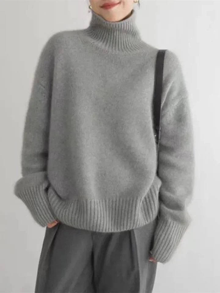 AGNES™ – Oversized Turtleneck Sweater for Women