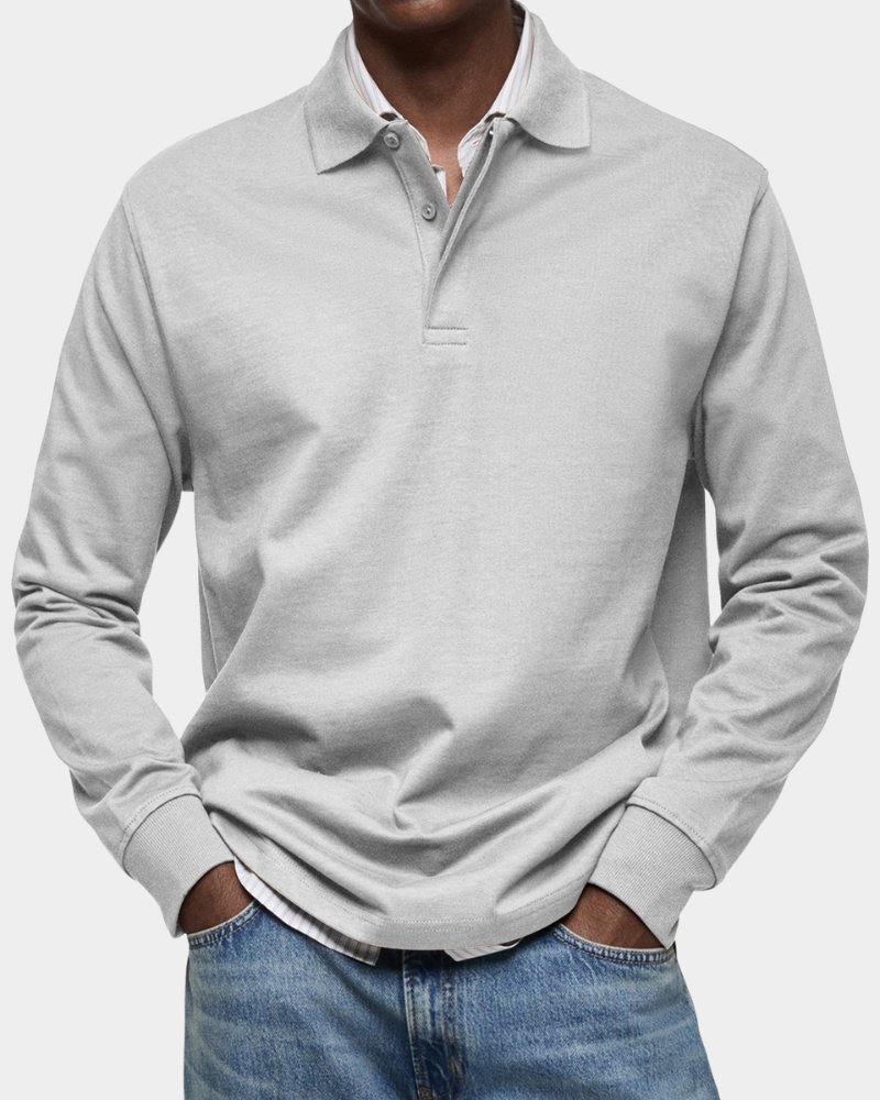 Jeffrey | Classic Long Sleeve Polo Shirt