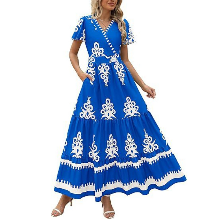 HELLENORE™ - Casual Chic Floral Maxi Dress