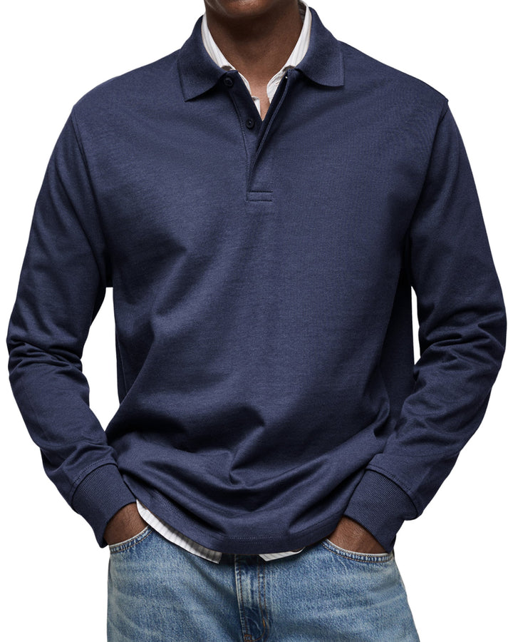 CHARLES™ – Luxury Long-Sleeved Polo Shirt for Men