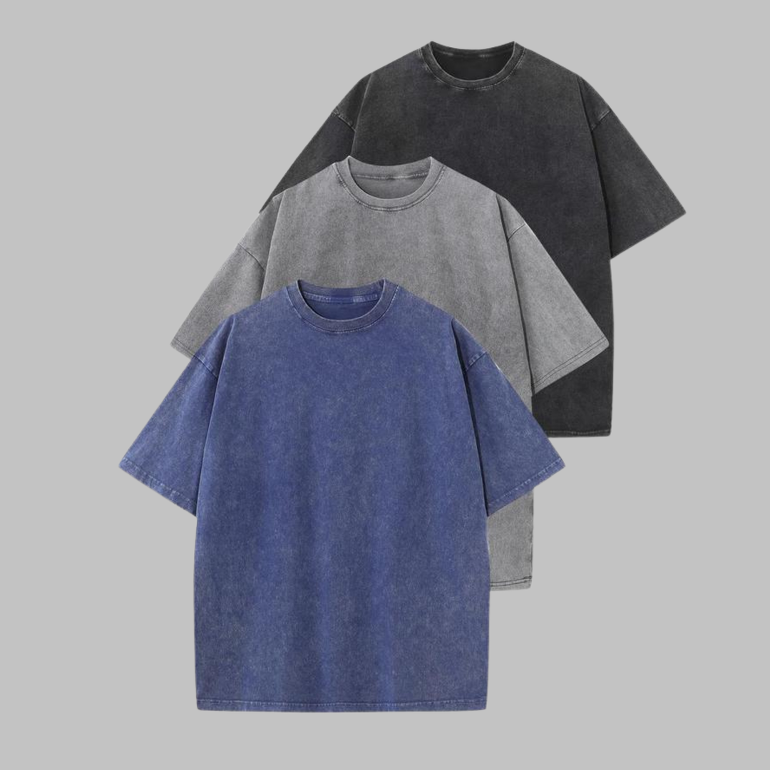 AFINA™ - Casual Oversized Wash Crew Neck Unisex Shirt