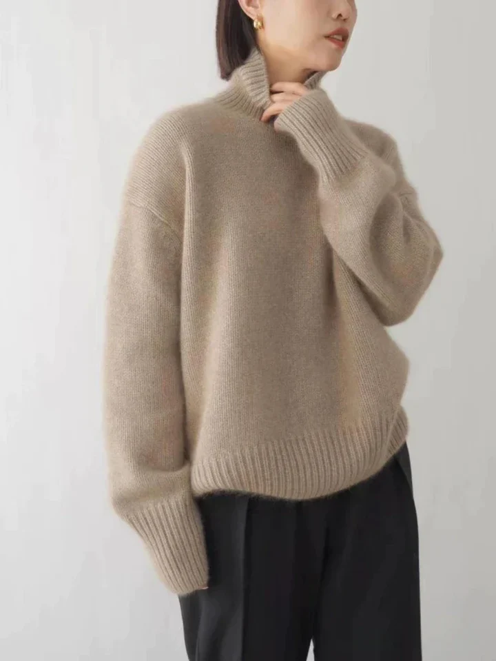 AGNES™ – Oversized Turtleneck Sweater for Women