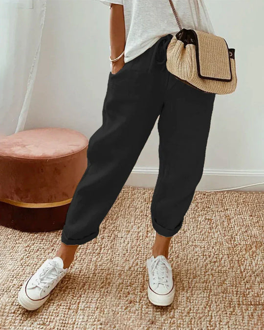 Helen - Cotton-Linen Summer Trouser