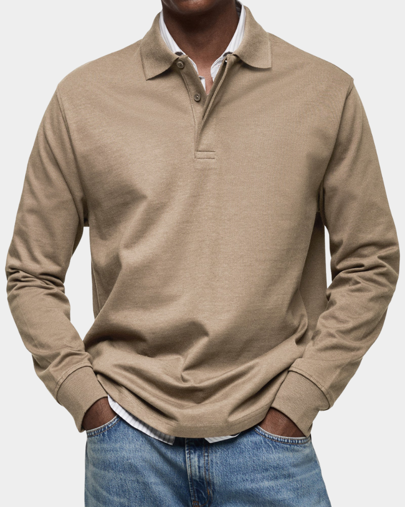 Jeffrey | Classic Long Sleeve Polo Shirt