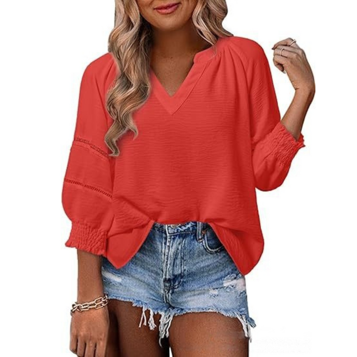 GIANNA™ - Casual Elegant Lantern Sleeve Summer Blouse