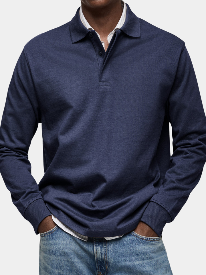 CHARLES™ – Luxury Long-Sleeved Polo Shirt for Men