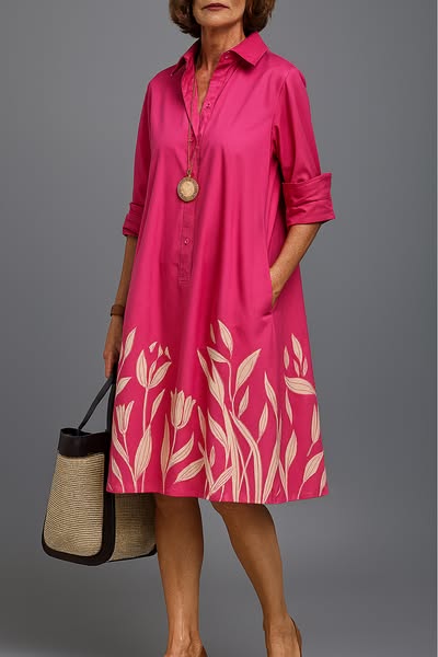 SANDRINE | COMFORTABLE AND ELEGANT POLO DRESS