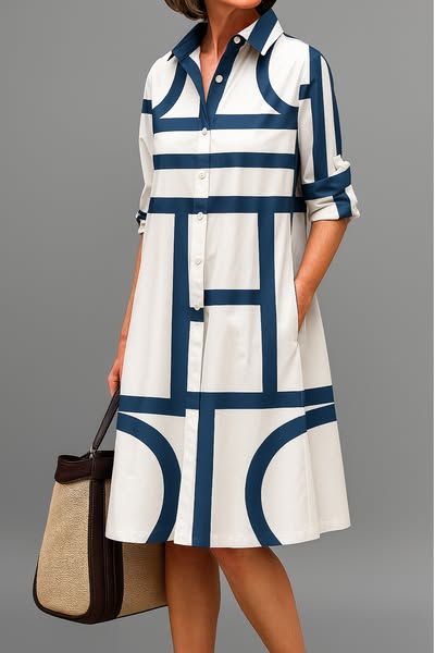 SANDRINE | COMFORTABLE AND ELEGANT POLO DRESS