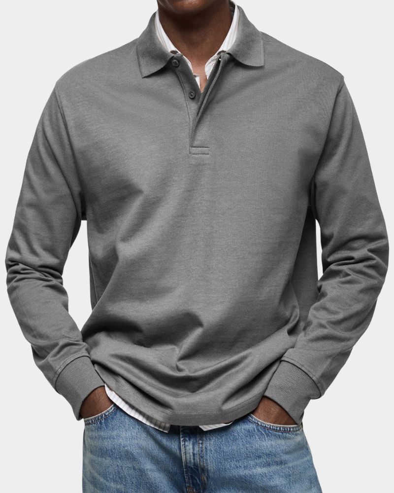 Jeffrey | Classic Long Sleeve Polo Shirt