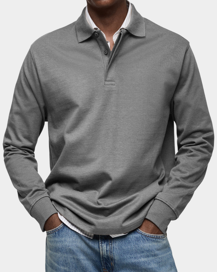 Jeffrey | Classic Long Sleeve Polo Shirt