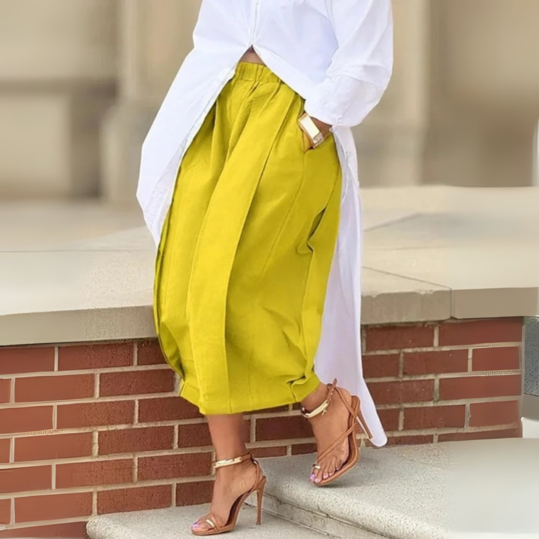 FALIA™ - Elegant Elastic Waistband Lantern Pants