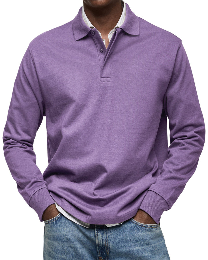 CHARLES™ – Luxury Long-Sleeved Polo Shirt for Men