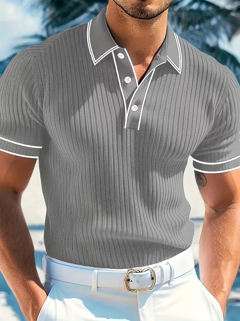 Ian | Colour Blocked Polo Shirt