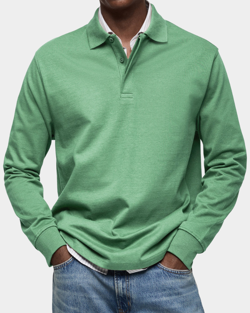 Jeffrey | Classic Long Sleeve Polo Shirt