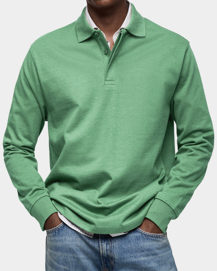 Jeffrey | Classic Long Sleeve Polo Shirt