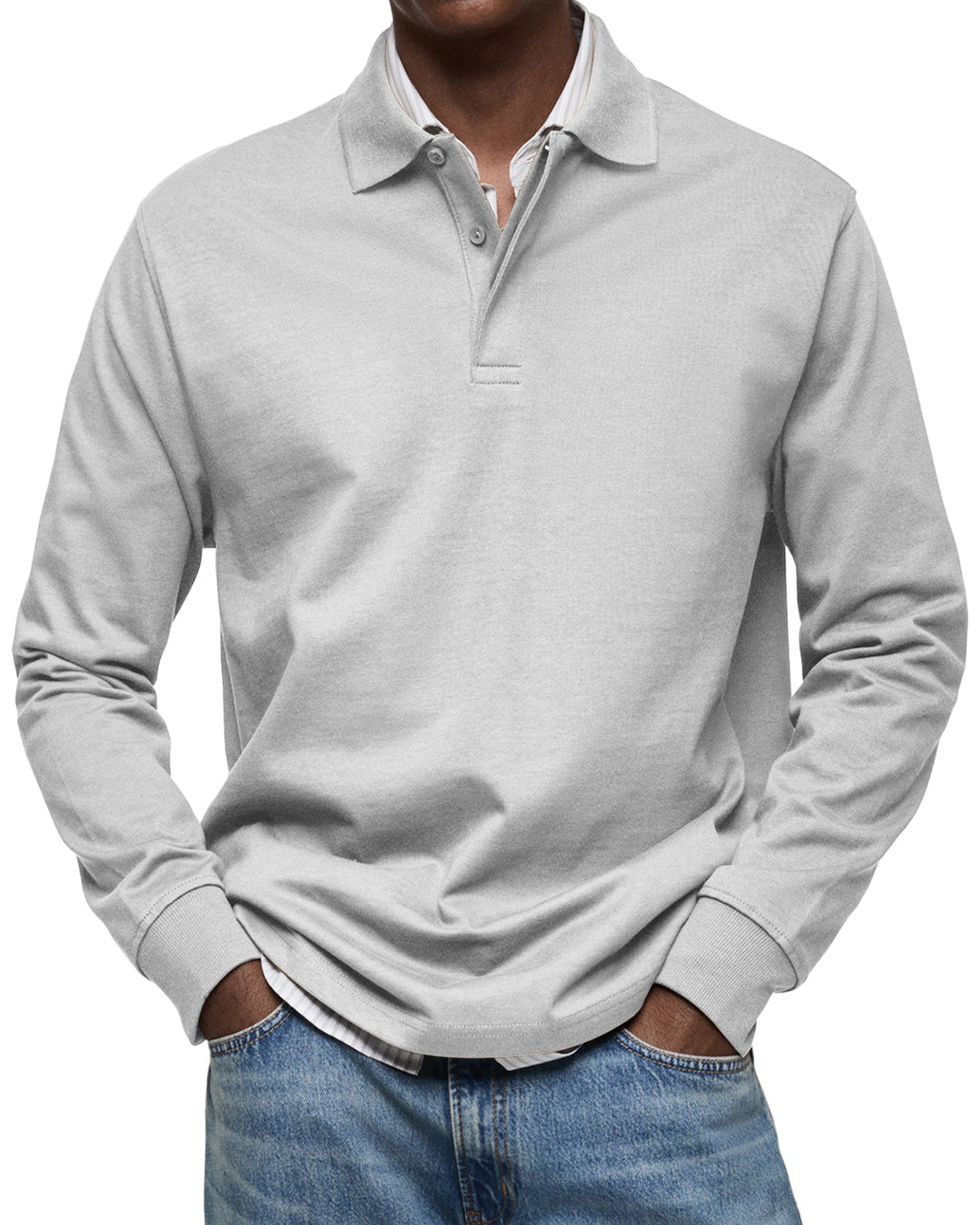 CHARLES™ – Luxury Long-Sleeved Polo Shirt for Men