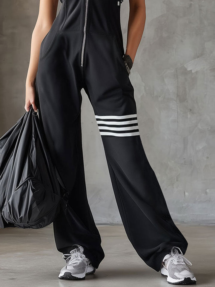 Linda | Retro Hooded Striped Tracksuit