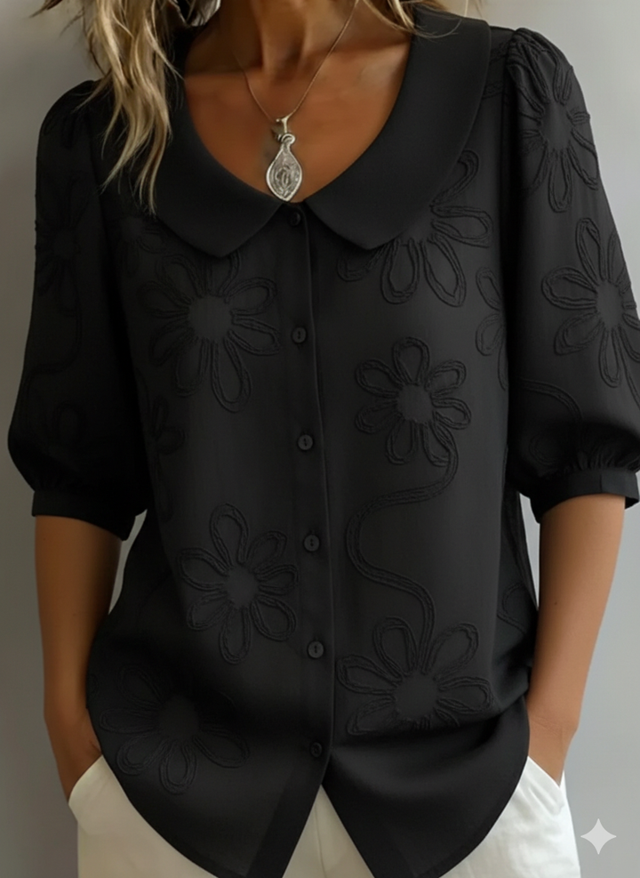 LORETTA | ELEGANT FLORAL LIGHTWEIGHT BLOUSE