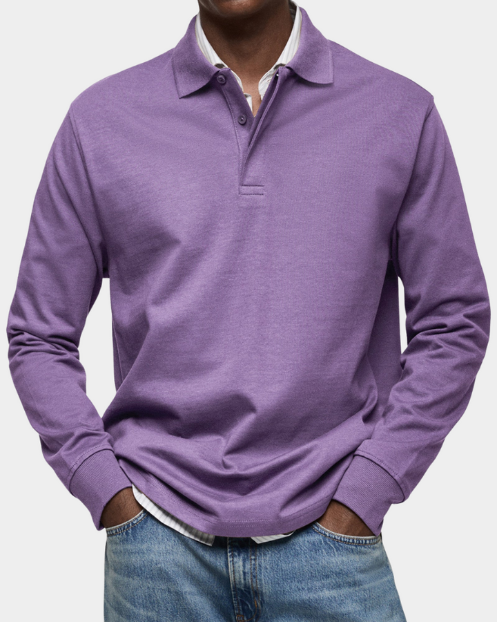 Jeffrey | Classic Long Sleeve Polo Shirt