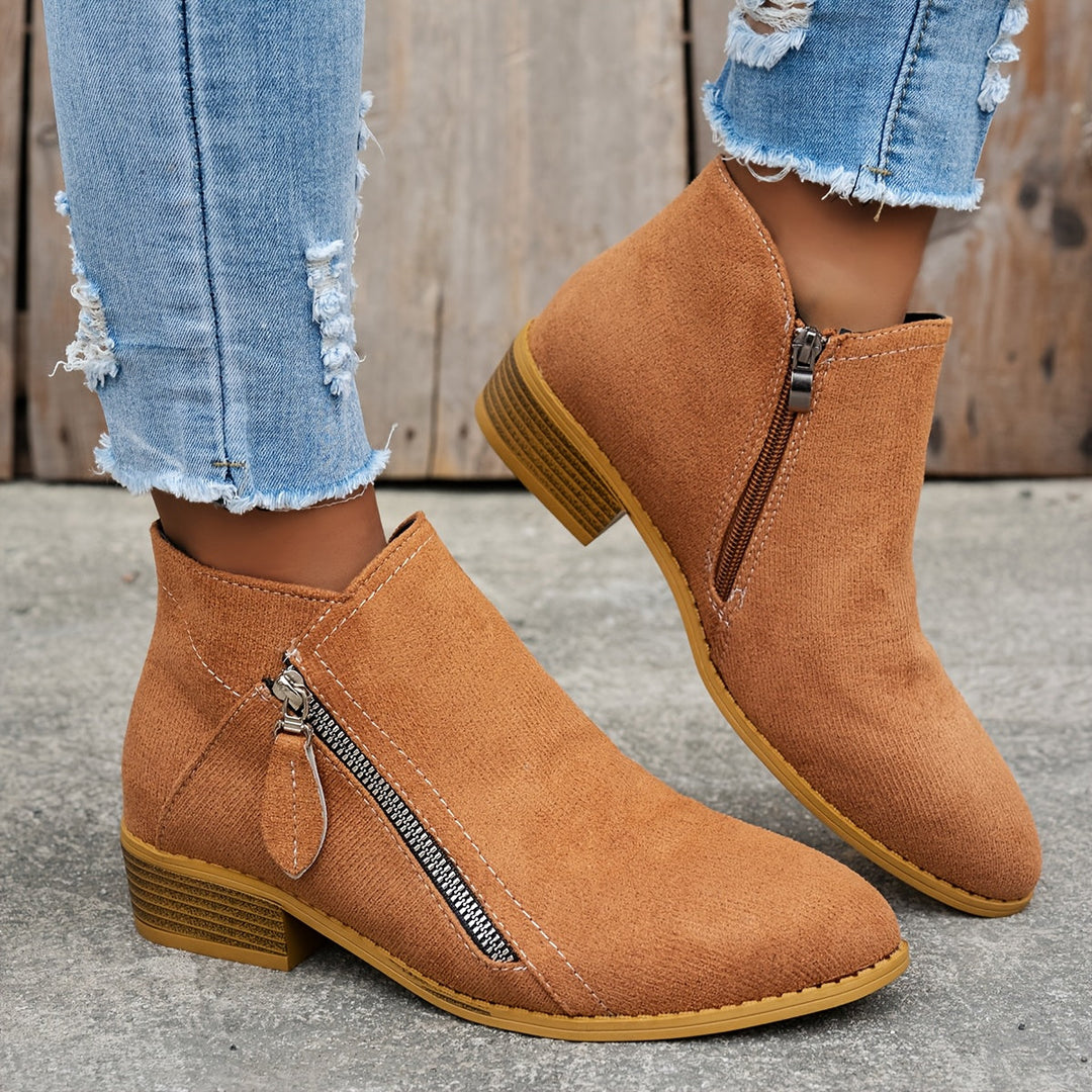 Kathleen | Elegant Comfortable Zipper Shoes